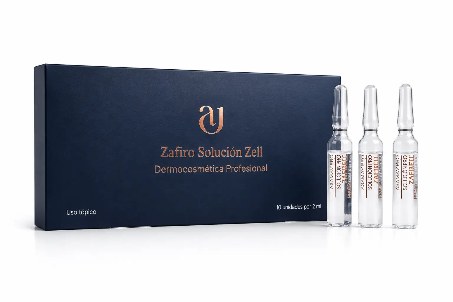 Zafiro Soución Zell Caja 10 Amp x 2 ml Asamay Pro